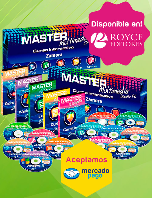 Curso Interactivo Master Multimedia Office 6 CD-ROMs - Libros MX