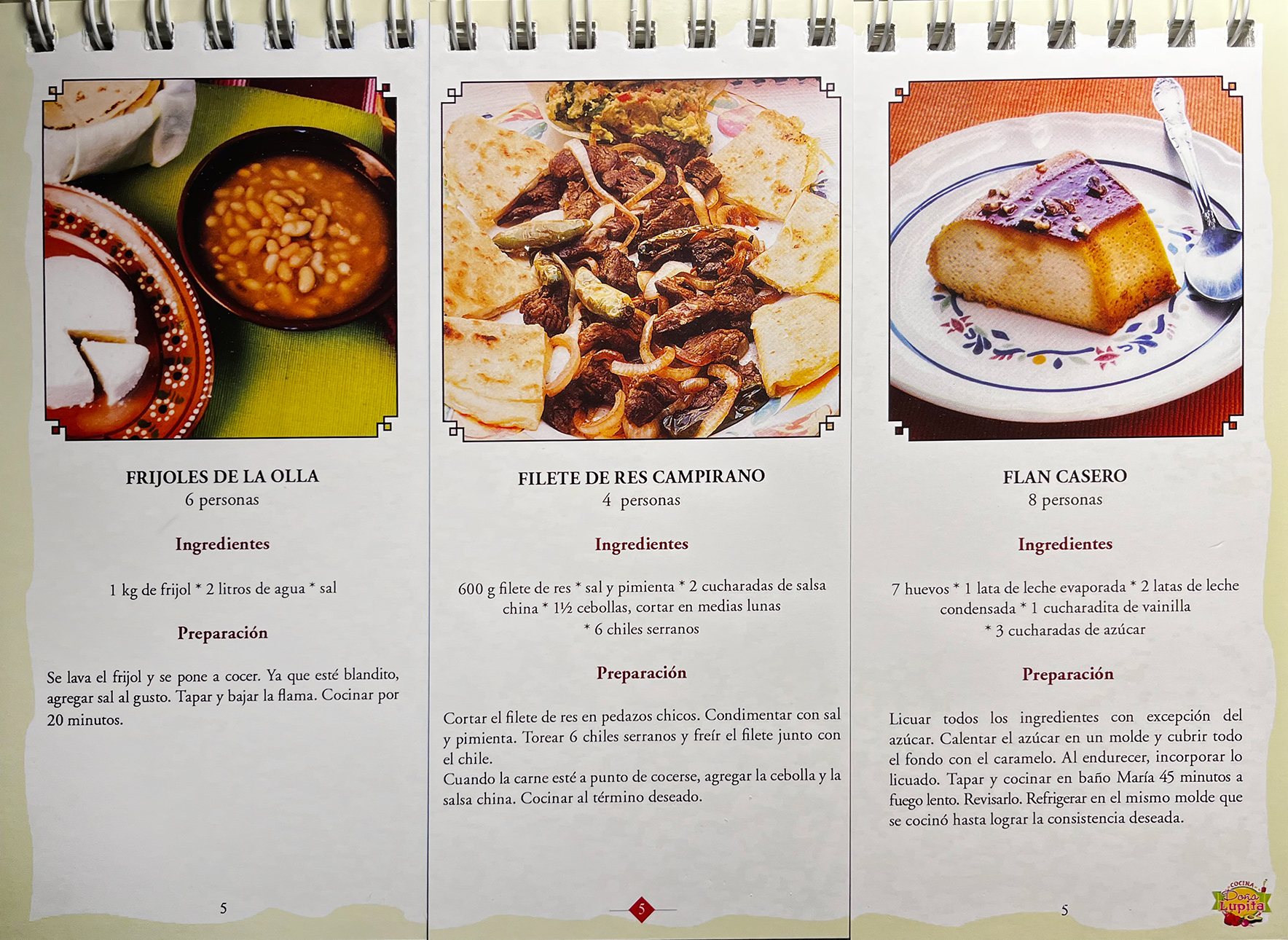 Pack Recetario Cocina Doña Lupita y En Forma y Saludable - Libros MX